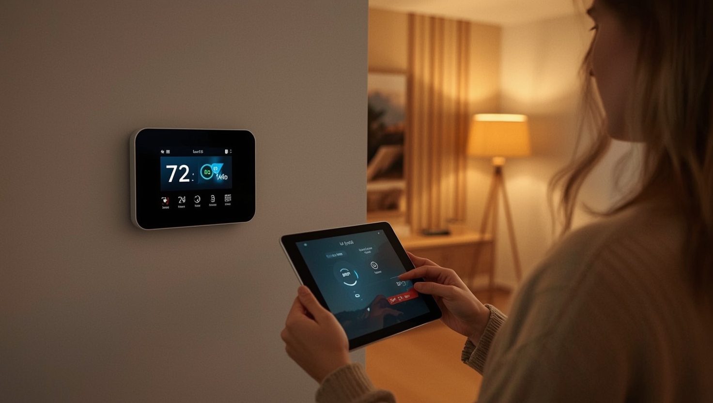 Smart Home nachrüsten – Steuerung per Tablet im Wohnzimmer